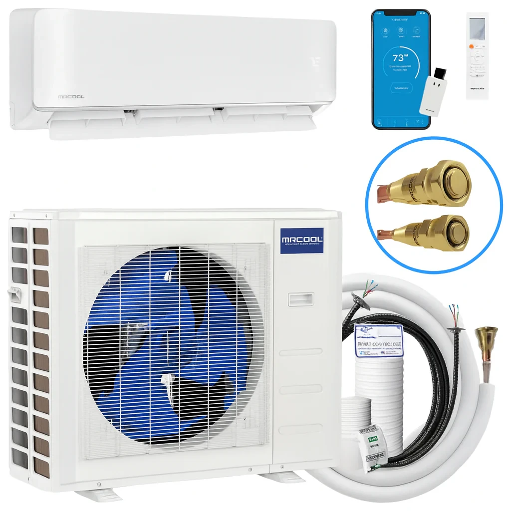 MRCOOL DIY 5th Gen Hyper Heat 12K BTU wall mounted mini split system